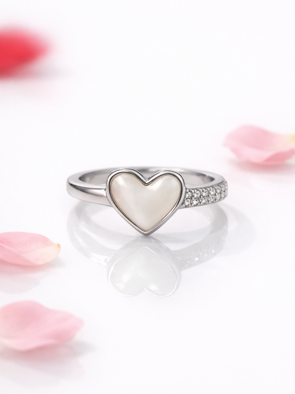 Luna Heart Ring | 925 Sterling Silver
