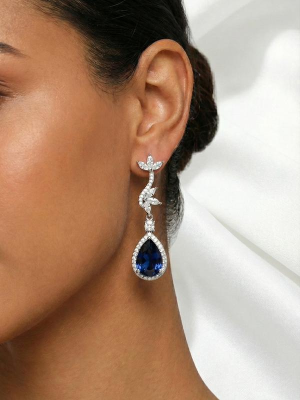 Bleu Éternel Vine Earrings | 925 Sterling Silver