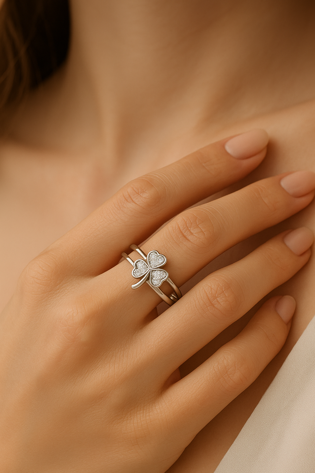 Lucky Bloom Ring - Sterling Silver