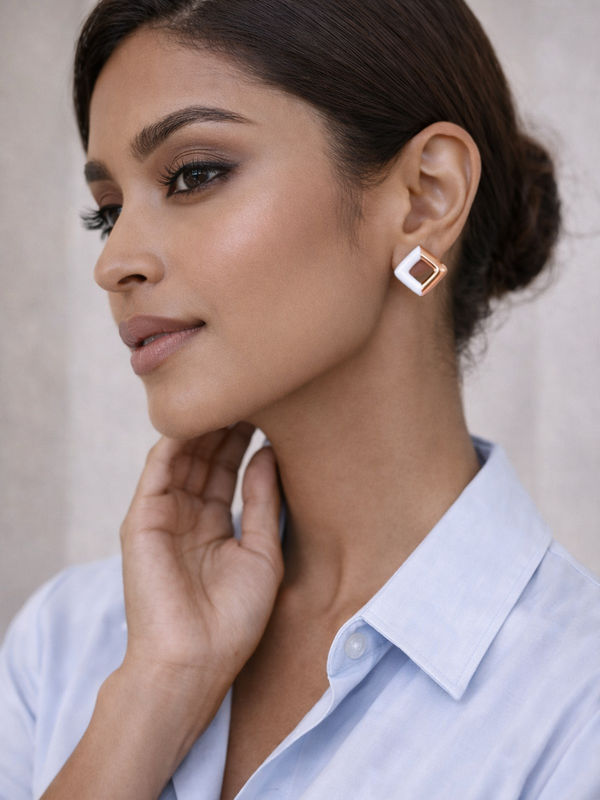 Eden Prism Stud Earrings | 925 Sterling Silver