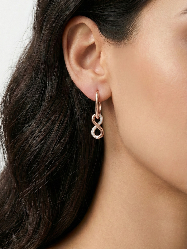 Élan Infinity Drop Earrings | 925 Sterling Silver