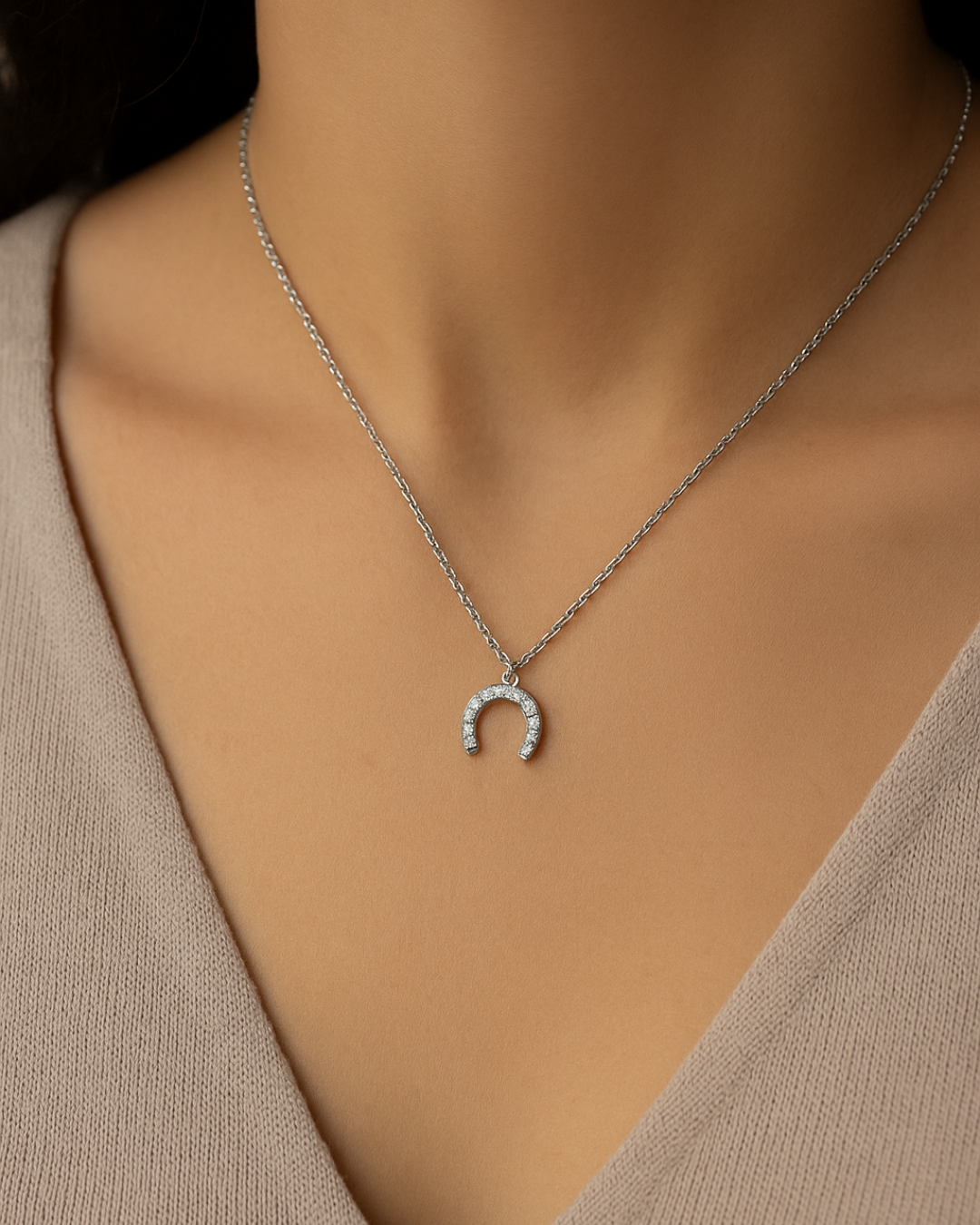 Fortuna Charm Necklace Sterling Silver