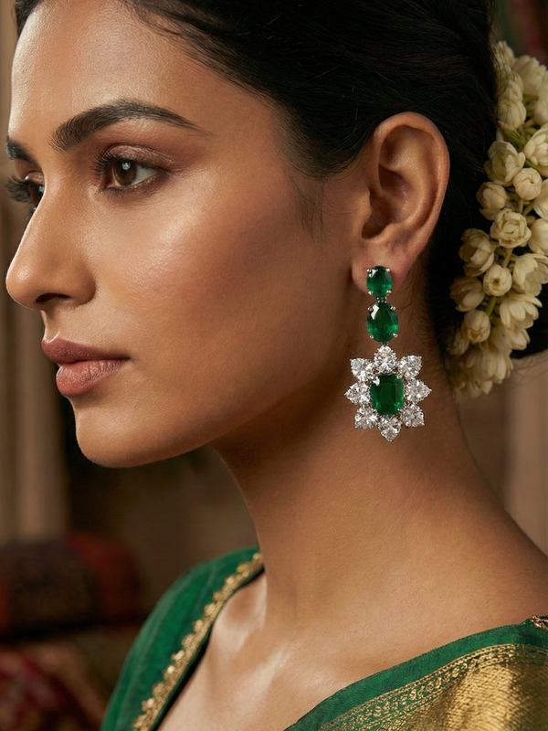 Émeraude Solstice Earrings | 925 Sterling Silver