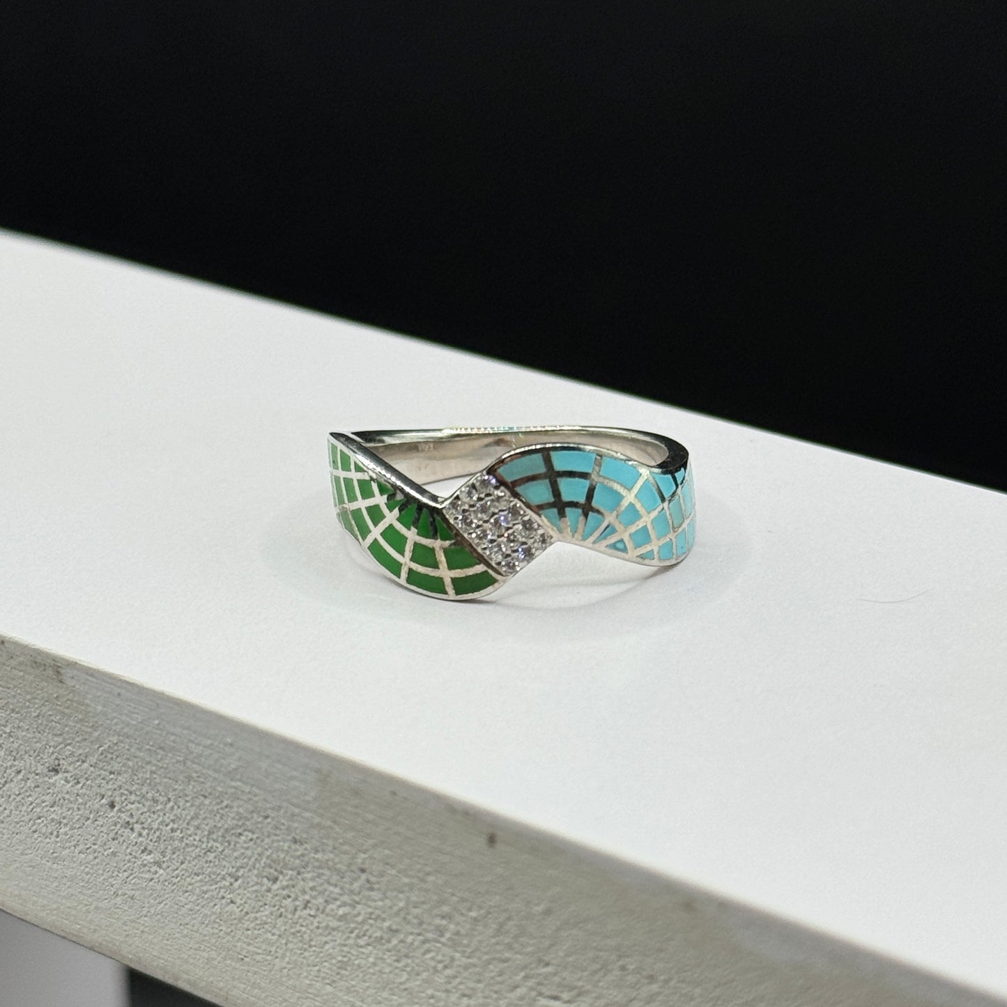 Azure Bloom Ring