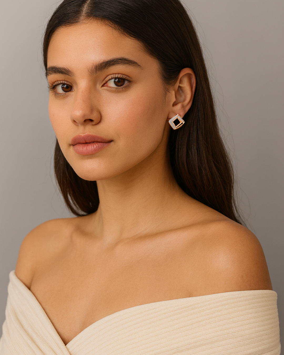 Dual Muse Earrings Sterling Silver