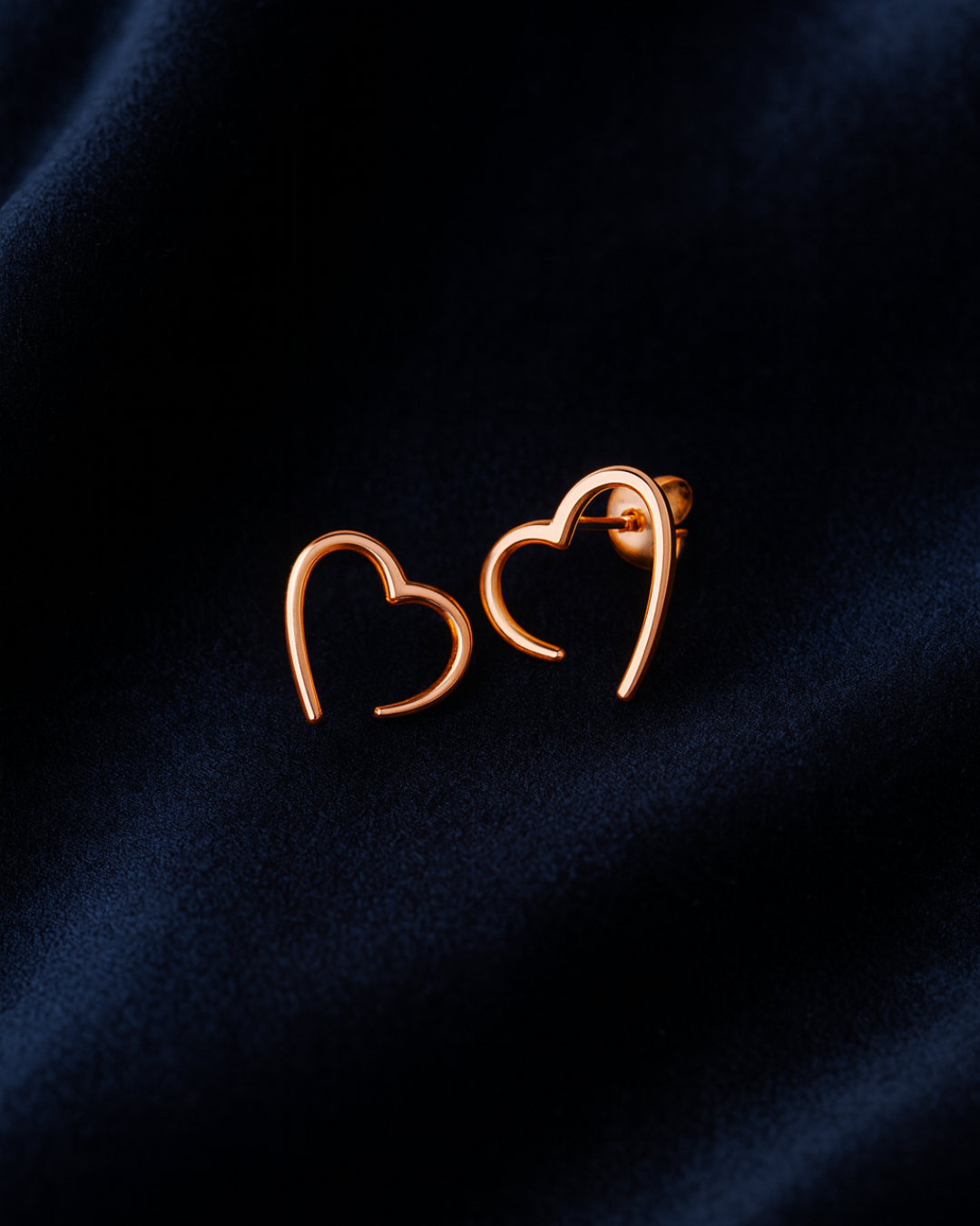 The Open Heart Studs - Demi Fine