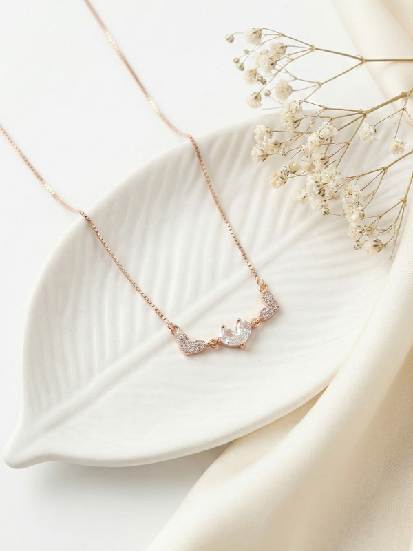 Tria Amour Necklace | 925 Sterling Silver