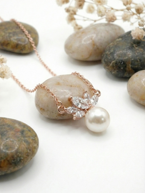 Aeris Pearl Drop Necklace | 925 Sterling Silver
