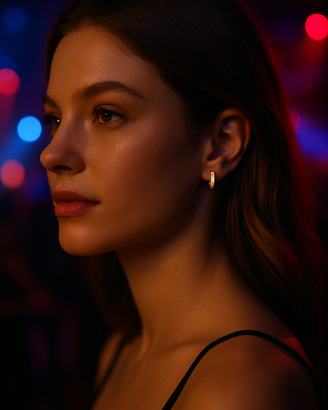 Celeste Glow Hoops - Demi Fine Sterling Silver