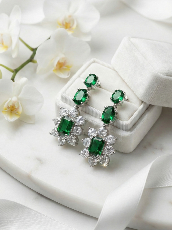 Émeraude Solstice Earrings | 925 Sterling Silver
