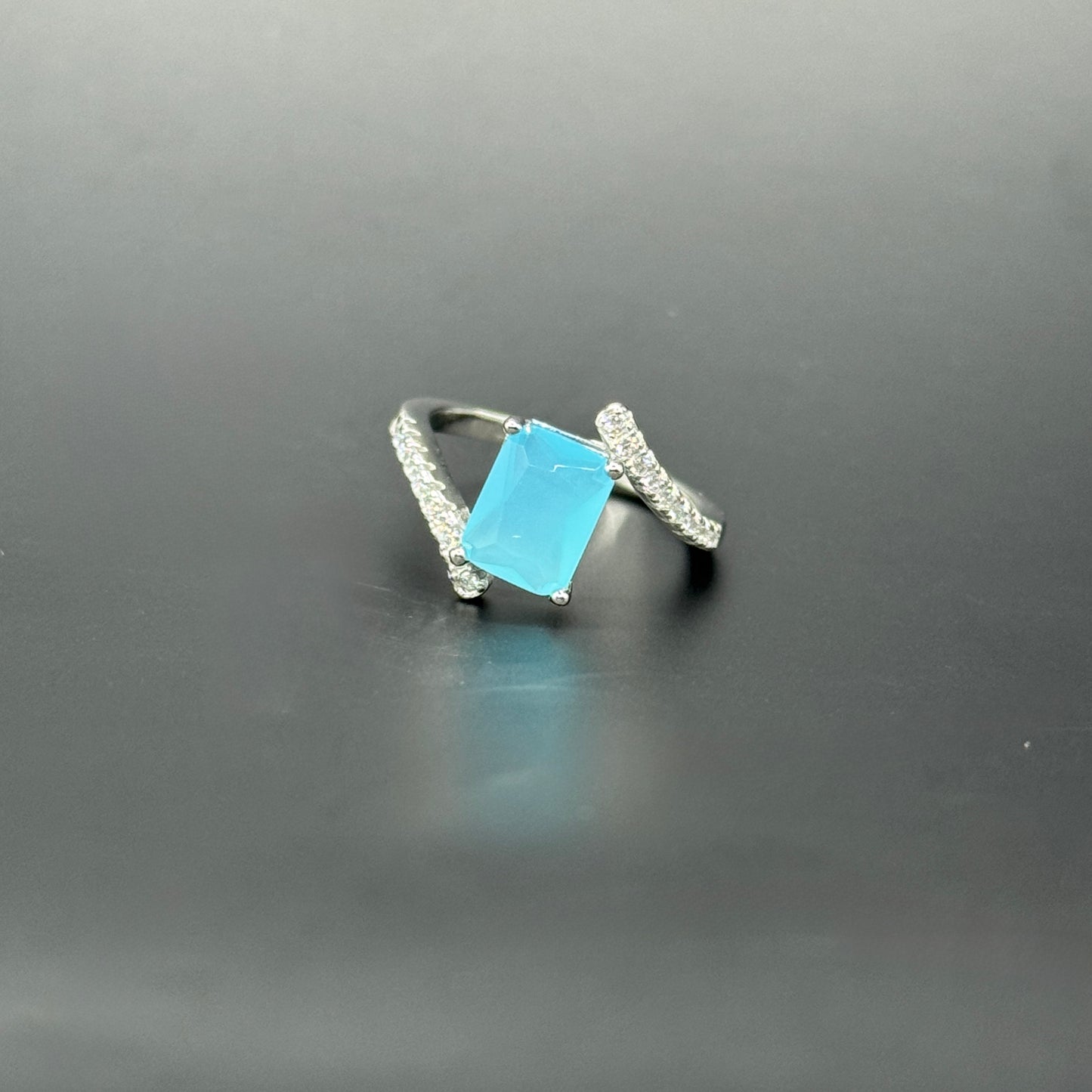 Aqua Embrace Ring