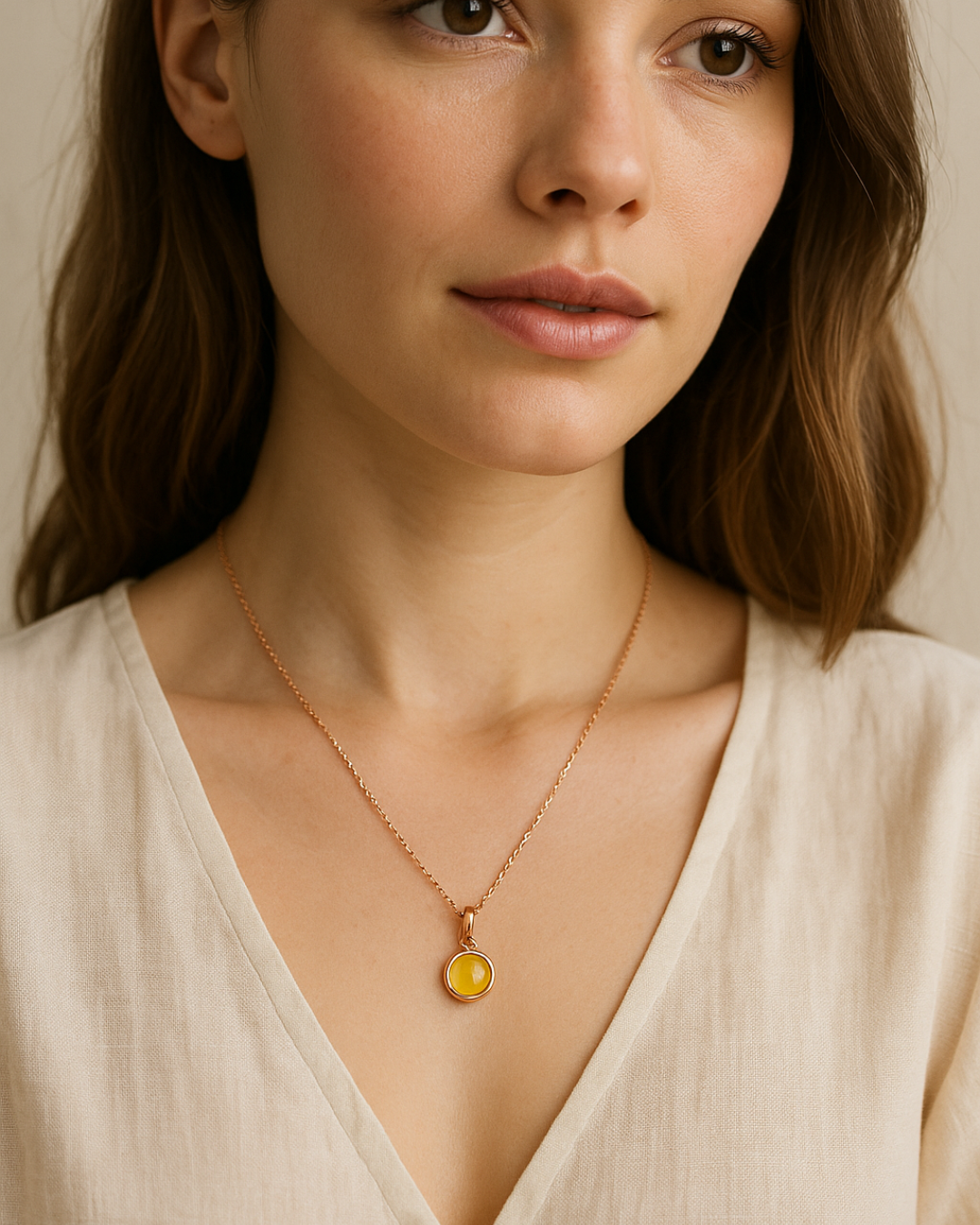 Solis Pendant Necklace Sterling Silver