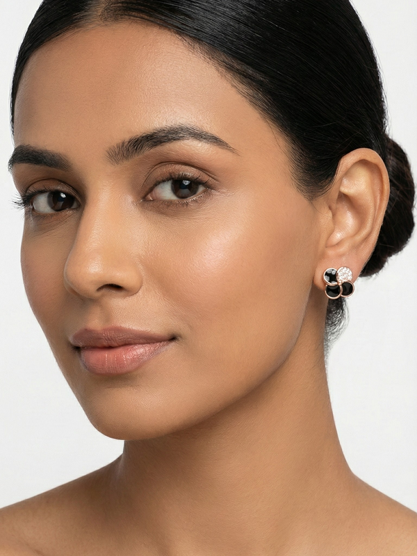 Velours Clover Stud Earrings | 925 Sterling Silver