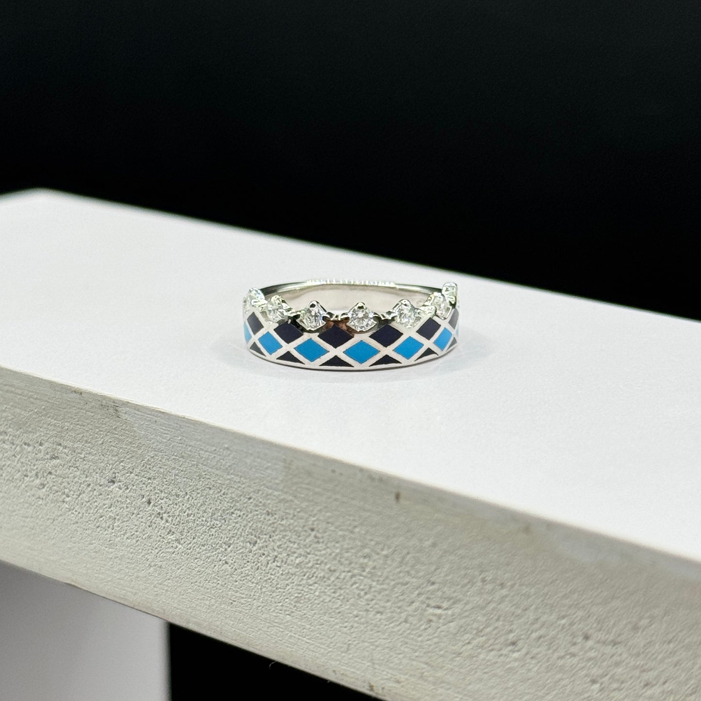 Azure Crown Ring