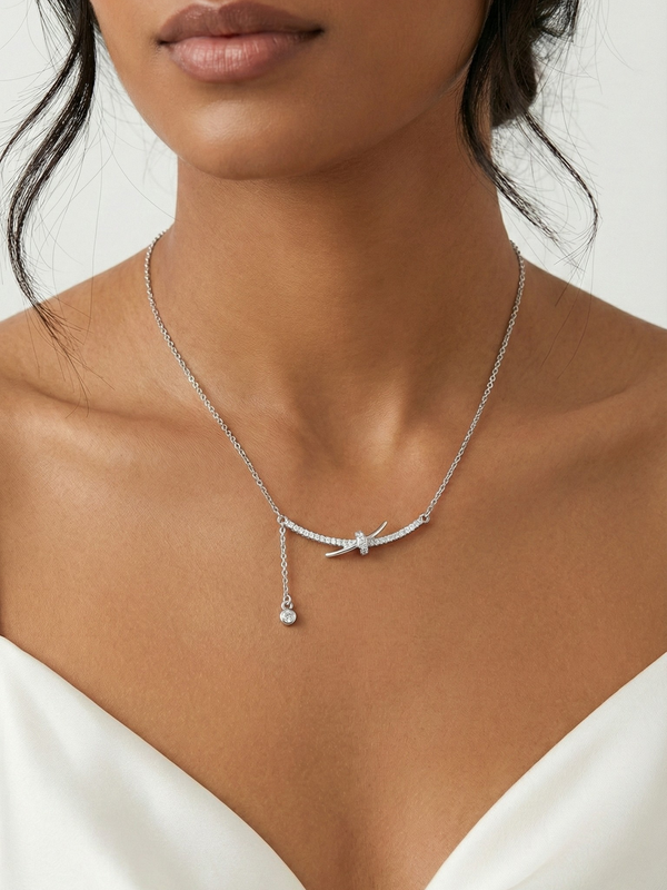 Astra Knot Necklace | 925 Sterling Silver