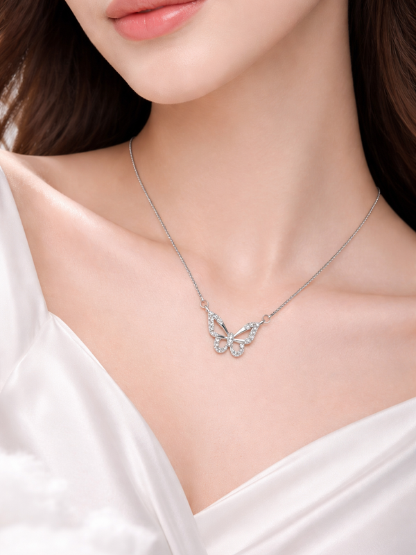 Noa Butterfly Necklace | 925 Sterling Silver