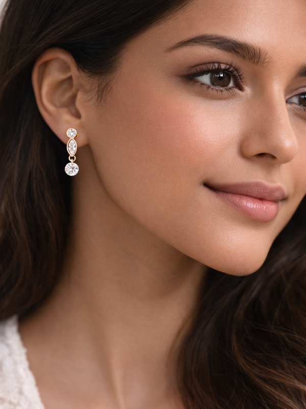 Éclat Marquise Drop Earrings | 925 Sterling Silver