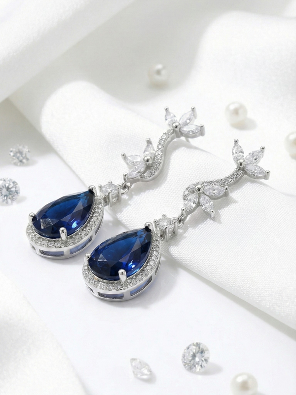 Bleu Éternel Vine Earrings | 925 Sterling Silver