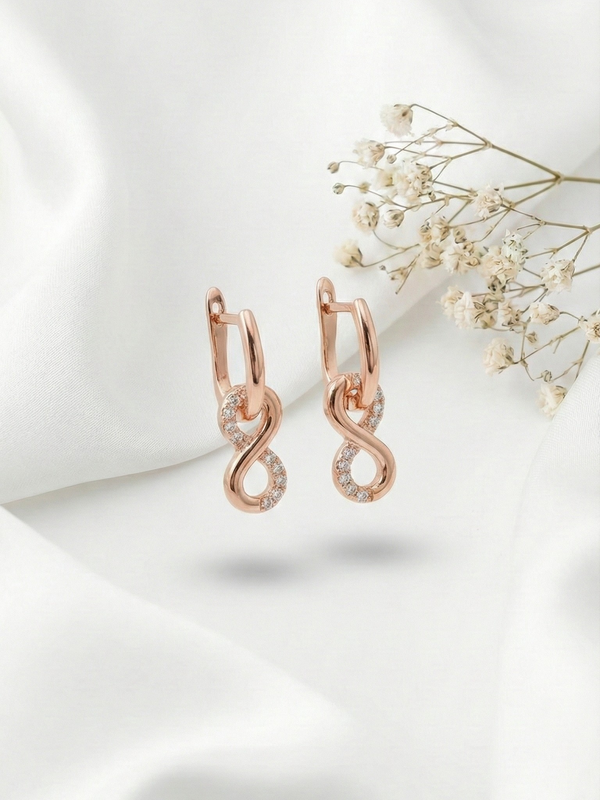 Élan Infinity Drop Earrings | 925 Sterling Silver