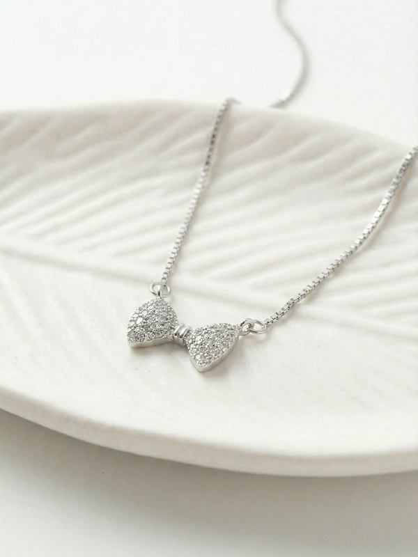 Lumi Bow Necklace | 925 Sterling Silver