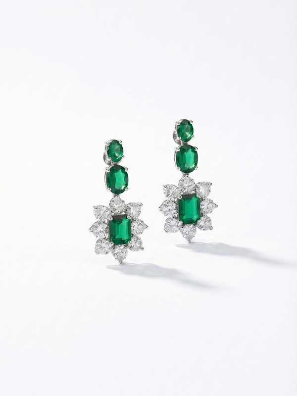 Émeraude Solstice Earrings | 925 Sterling Silver