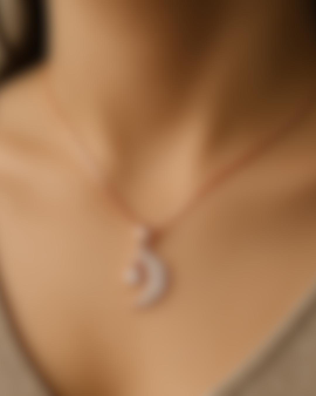 Stellar Moon & Star Necklace Sterling Silver