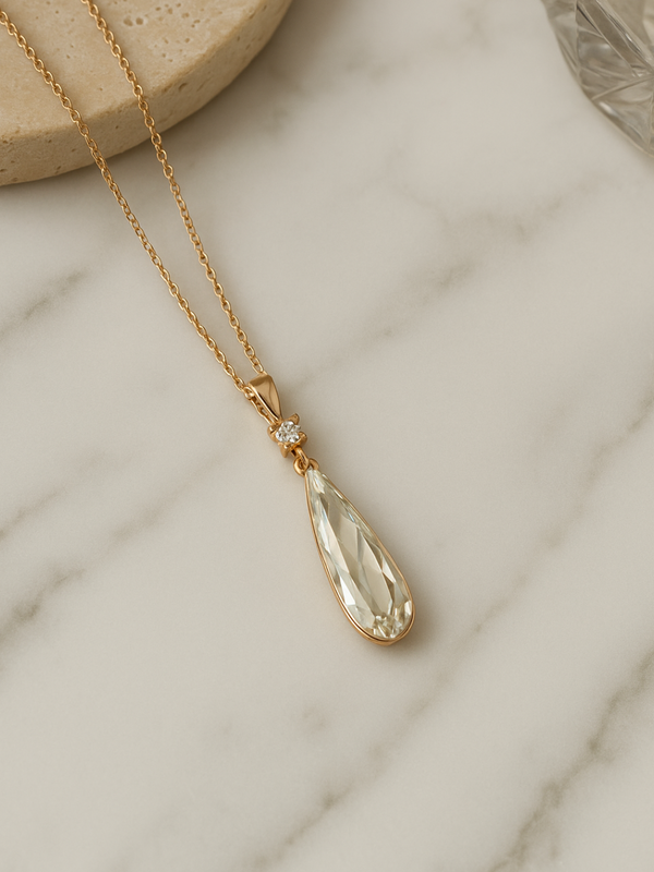 Eternal Grace Teardrop Pendant & Earrings – Sterling Silver Set