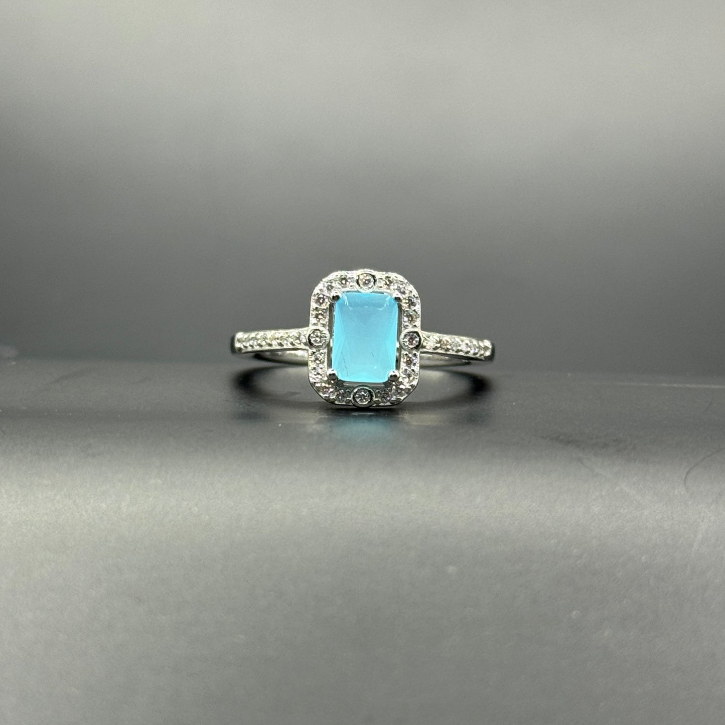 Aqua Ripple Ring