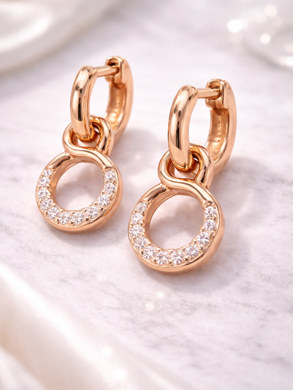 Vera Pavé Hoop Earrings | 925 Sterling Silver