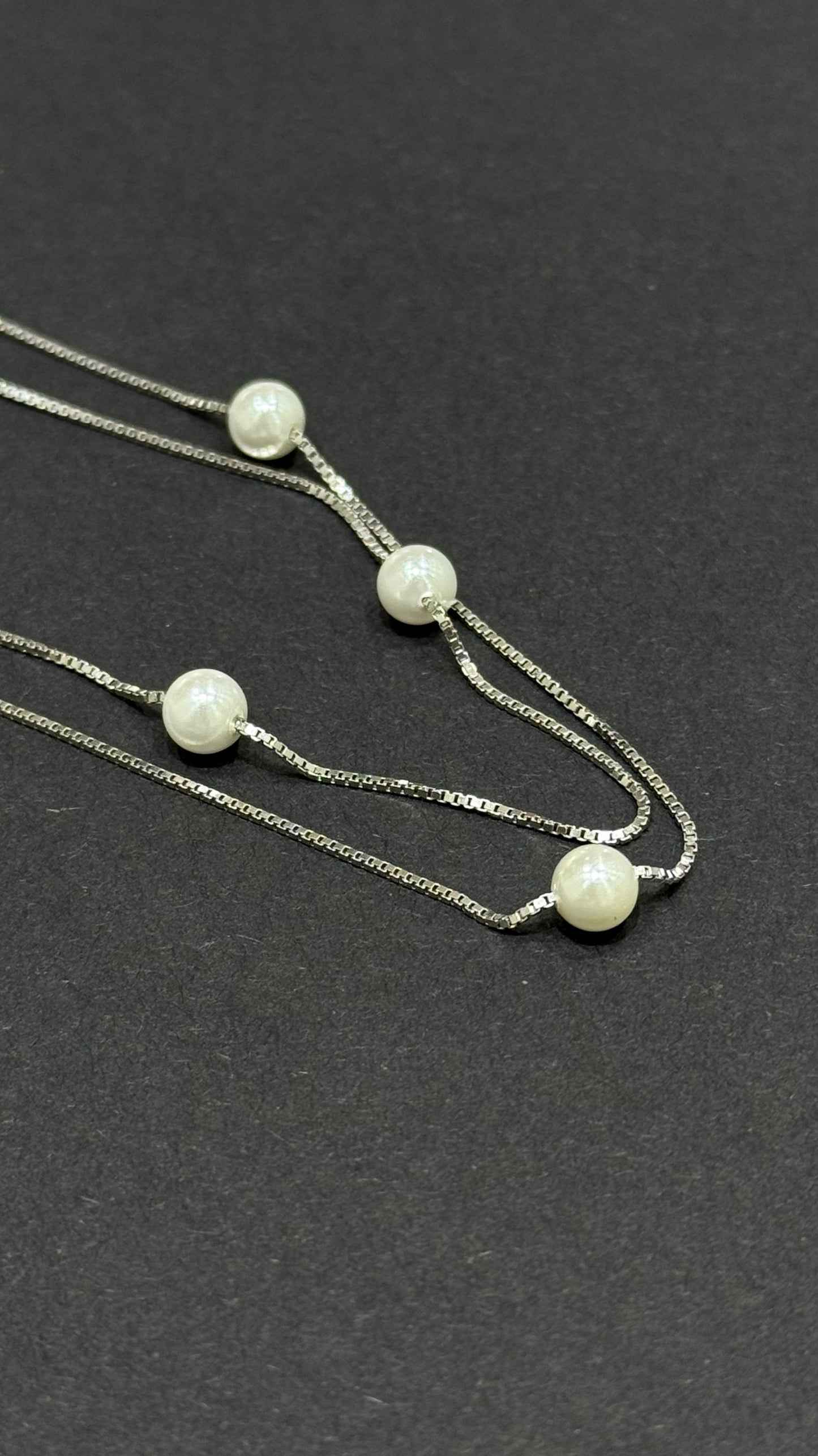 Celeste Double-Strand Pearl Necklace