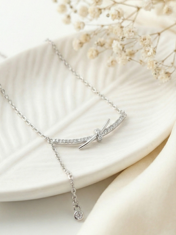 Astra Knot Necklace | 925 Sterling Silver