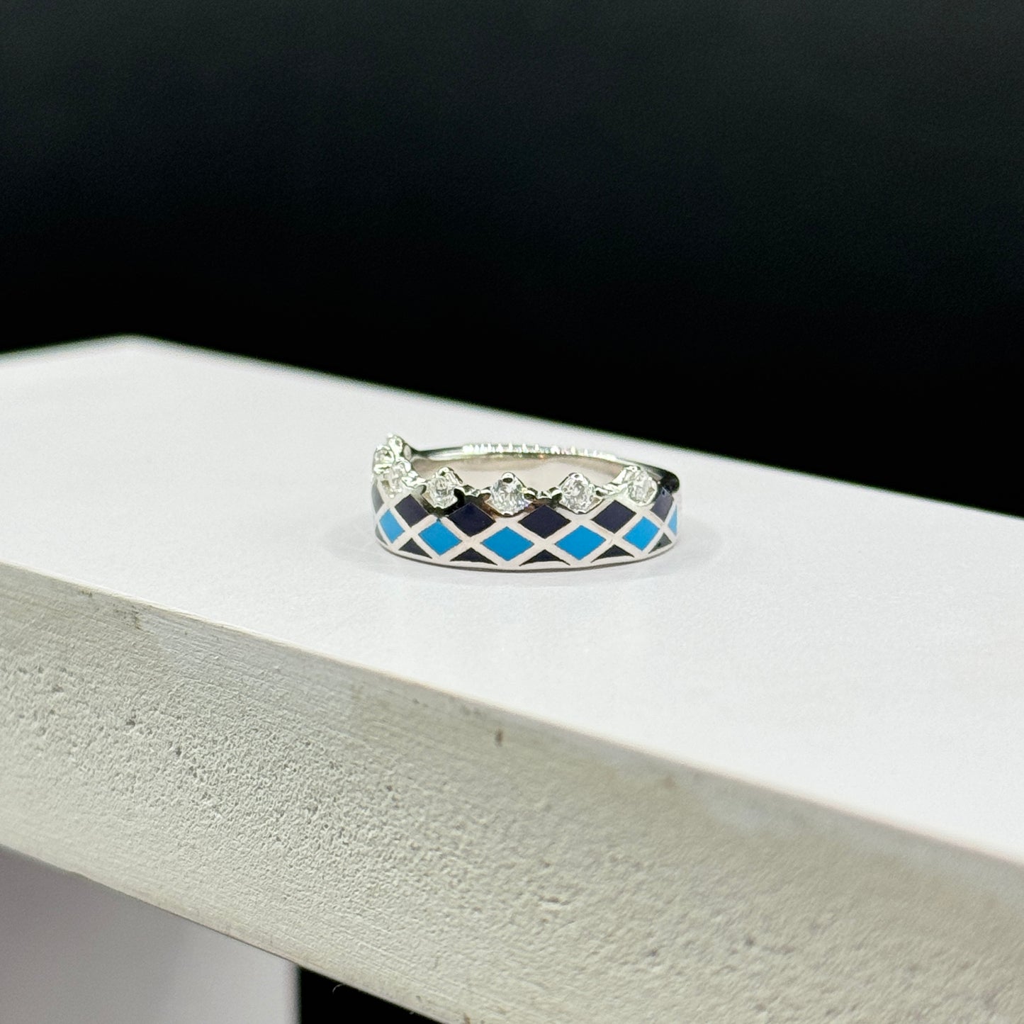 Azure Crown Ring