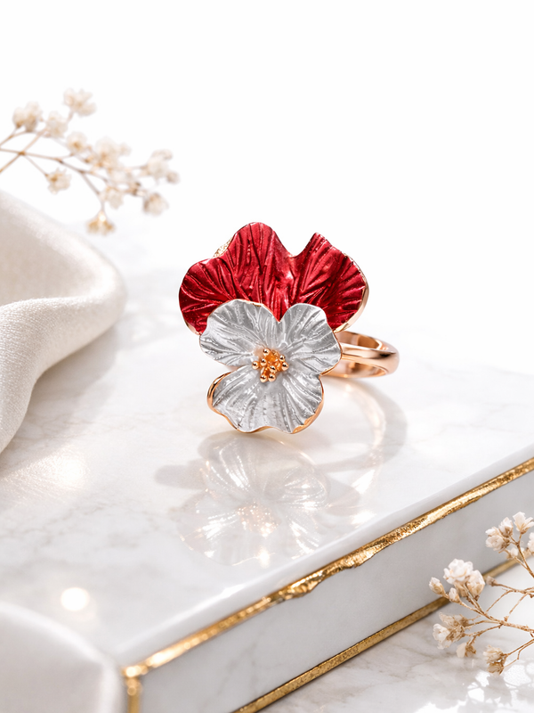 Rouge Orchid Ring | 925 Sterling Silver