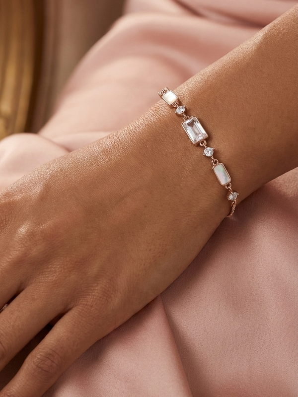 Opaline Whisper Bracelet | 925 Sterling Silver