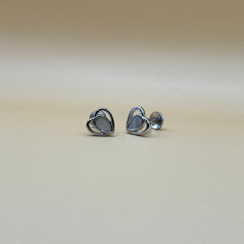 Luminous Heart Studs Earrings