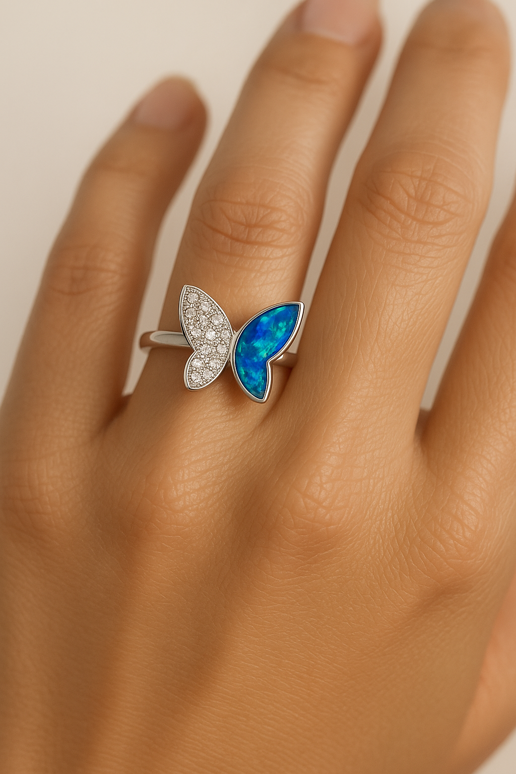 Lumi Butterfly Ring - Sterling Silver
