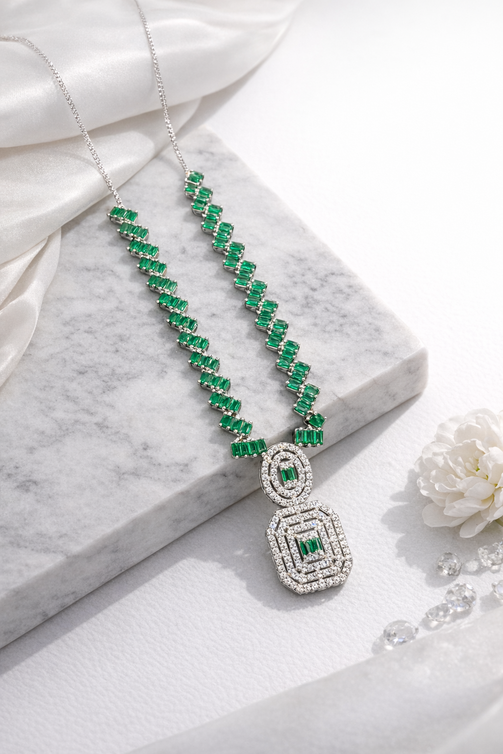 Émeraude Sovereign Jewellery Set | 925 Sterling Silver