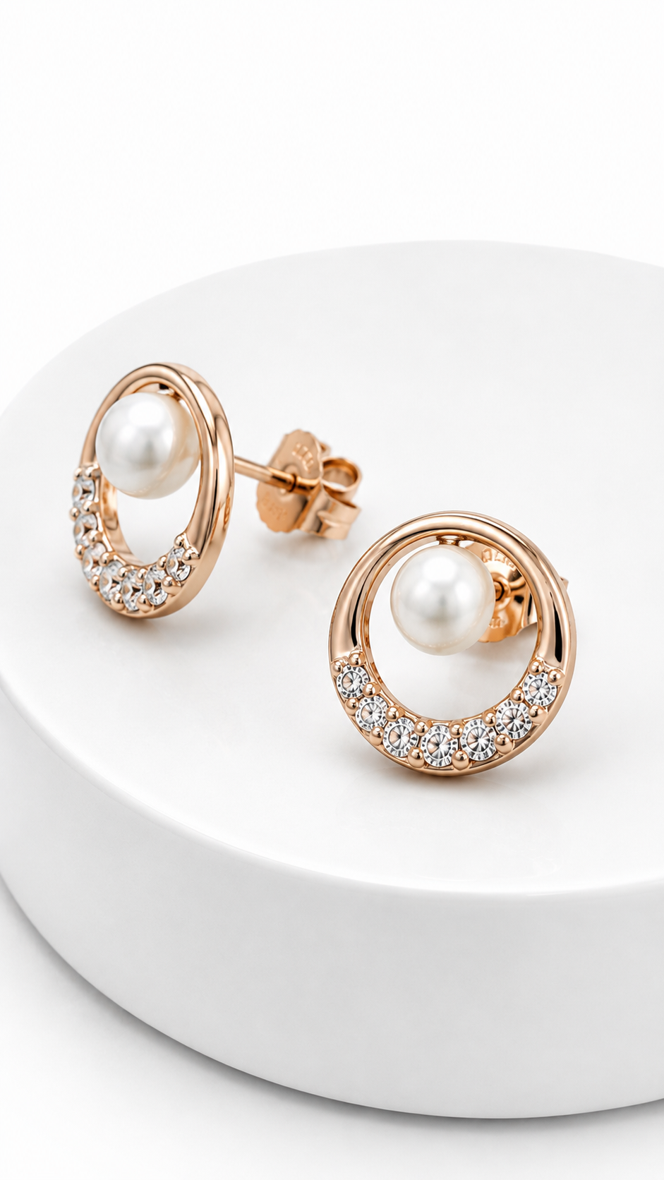 Luna Pearl Studs | 925 Sterling Silver