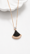 Onyx Arc Necklace | 925 Sterling Silver