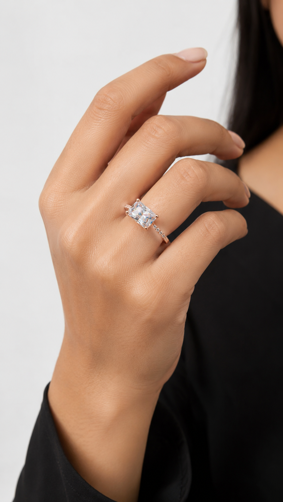 Prism Solitaire Ring | 925 Sterling Silver