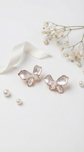 Luna Bloom Pearl Studs | 925 Sterling Silver
