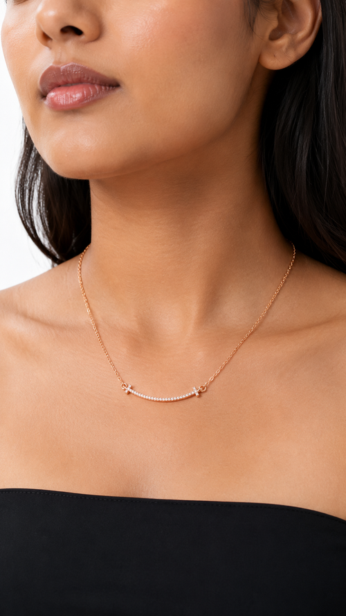 Avelie Arc Necklace | 925 Sterling Silver