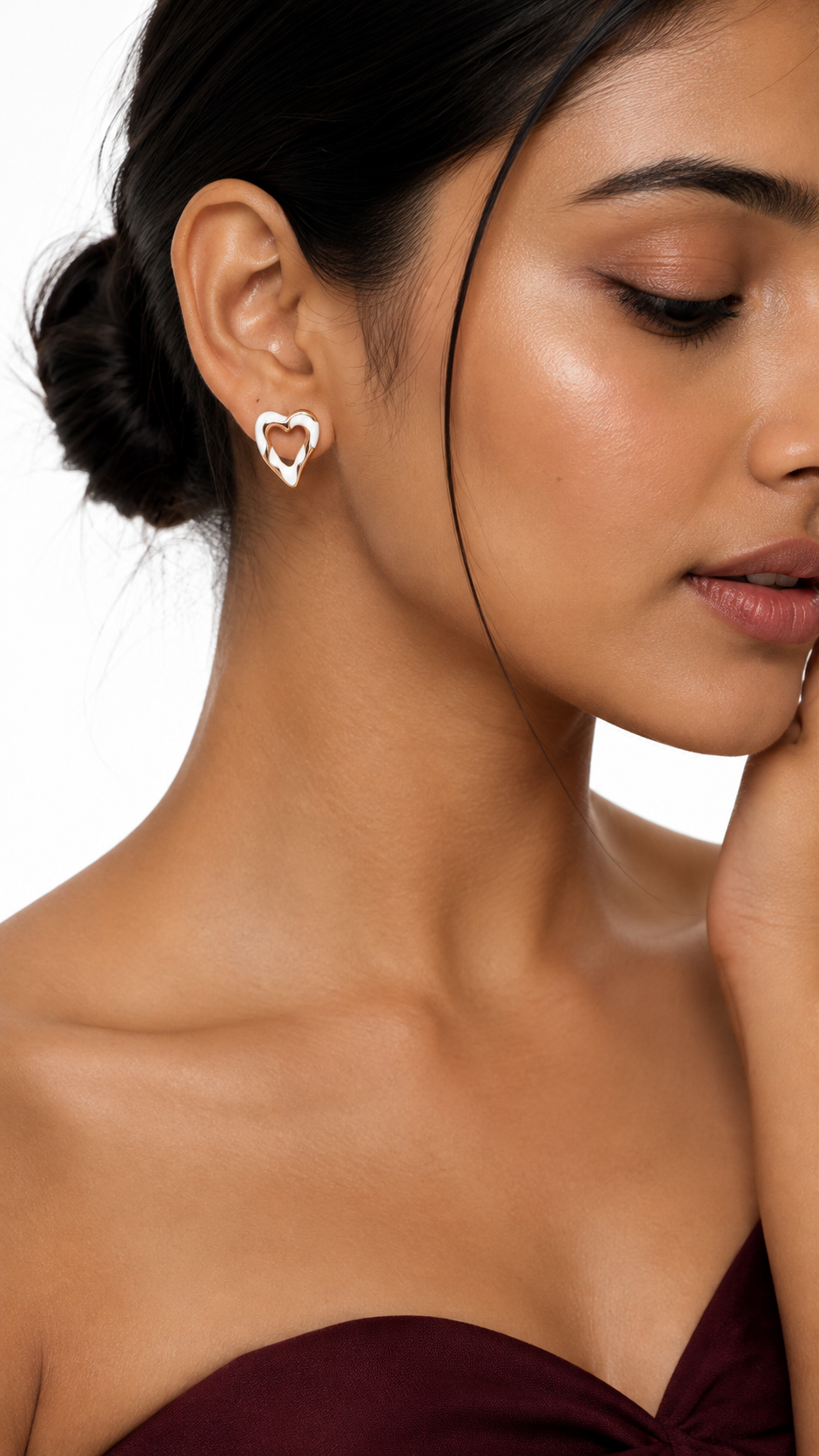 Softform Heart Studs | 925 Sterling Silver