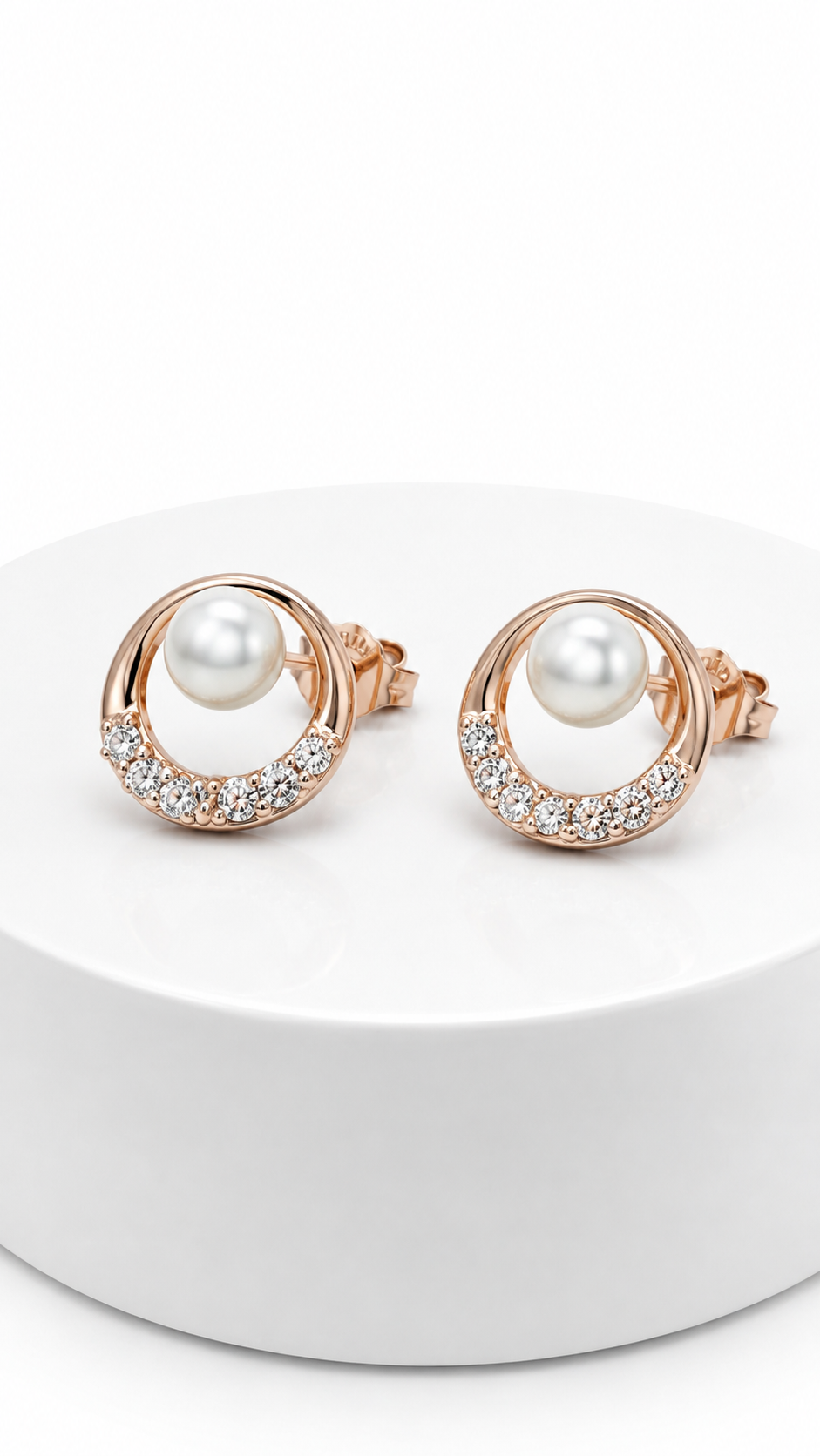 Luna Pearl Studs | 925 Sterling Silver