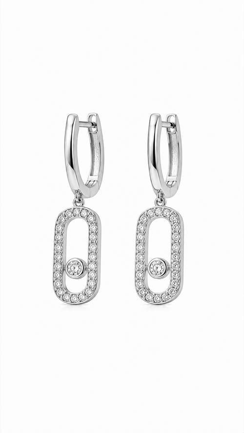 Aven Oval Earrings | 925 Sterling Silver