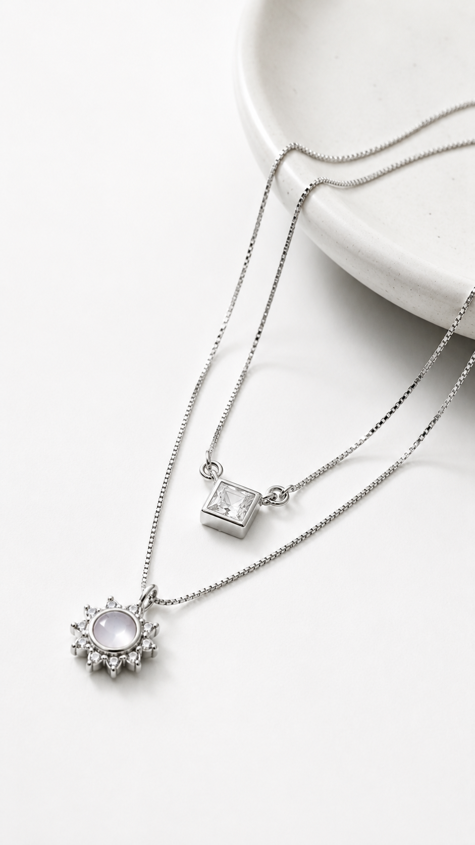 Mira Layered Necklace | 925 Sterling Silver