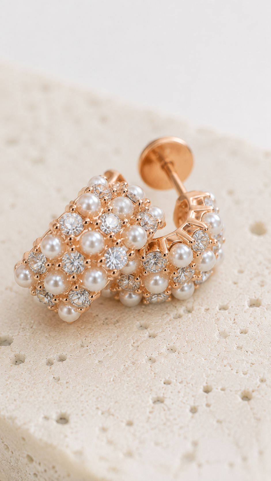 Pearl Mosaic Earrings | 925 Sterling Silver