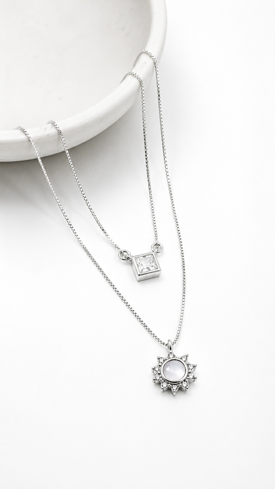 Mira Layered Necklace | 925 Sterling Silver