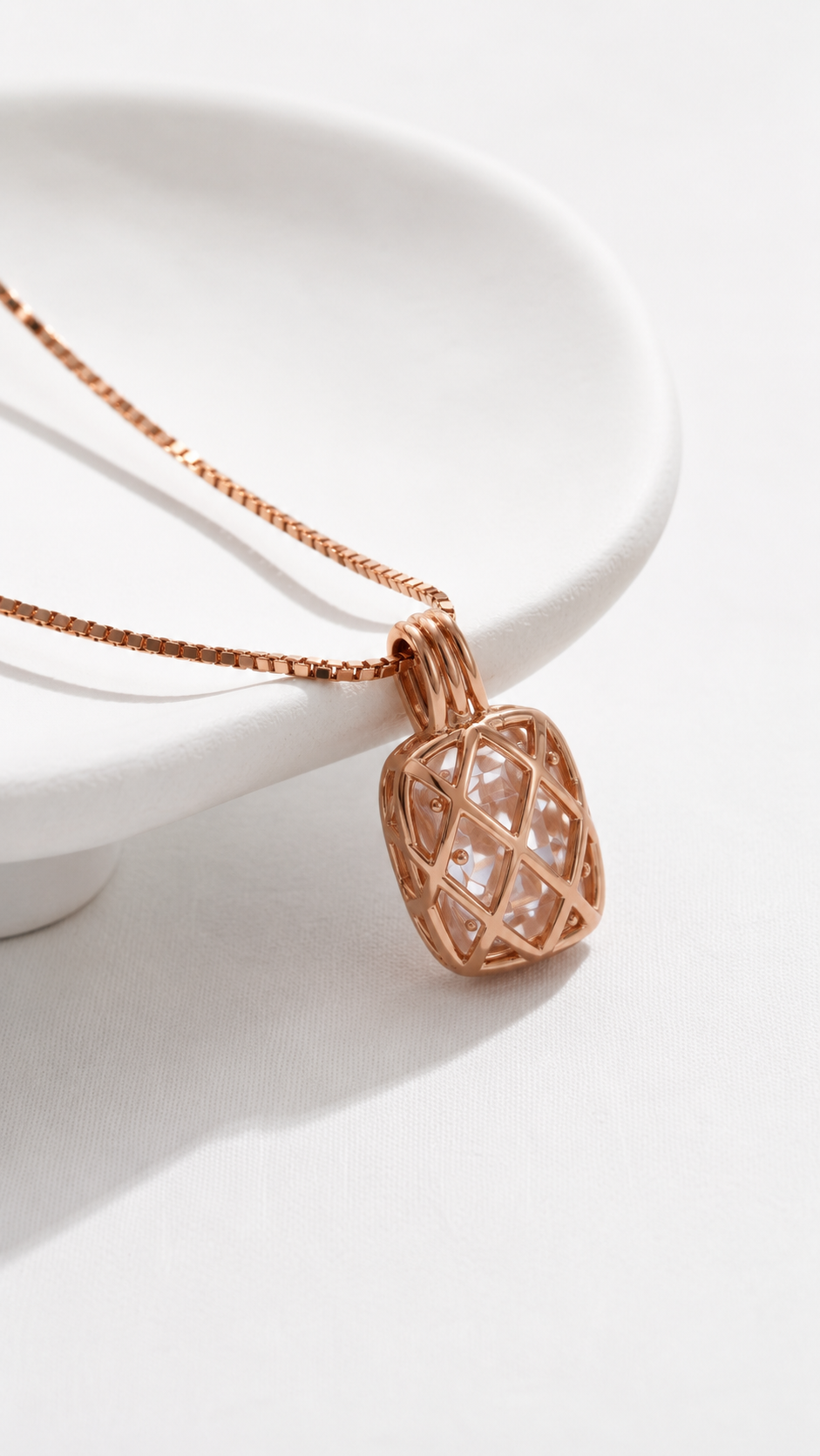 Vetra Lattice Necklace | 925 Sterling Silver