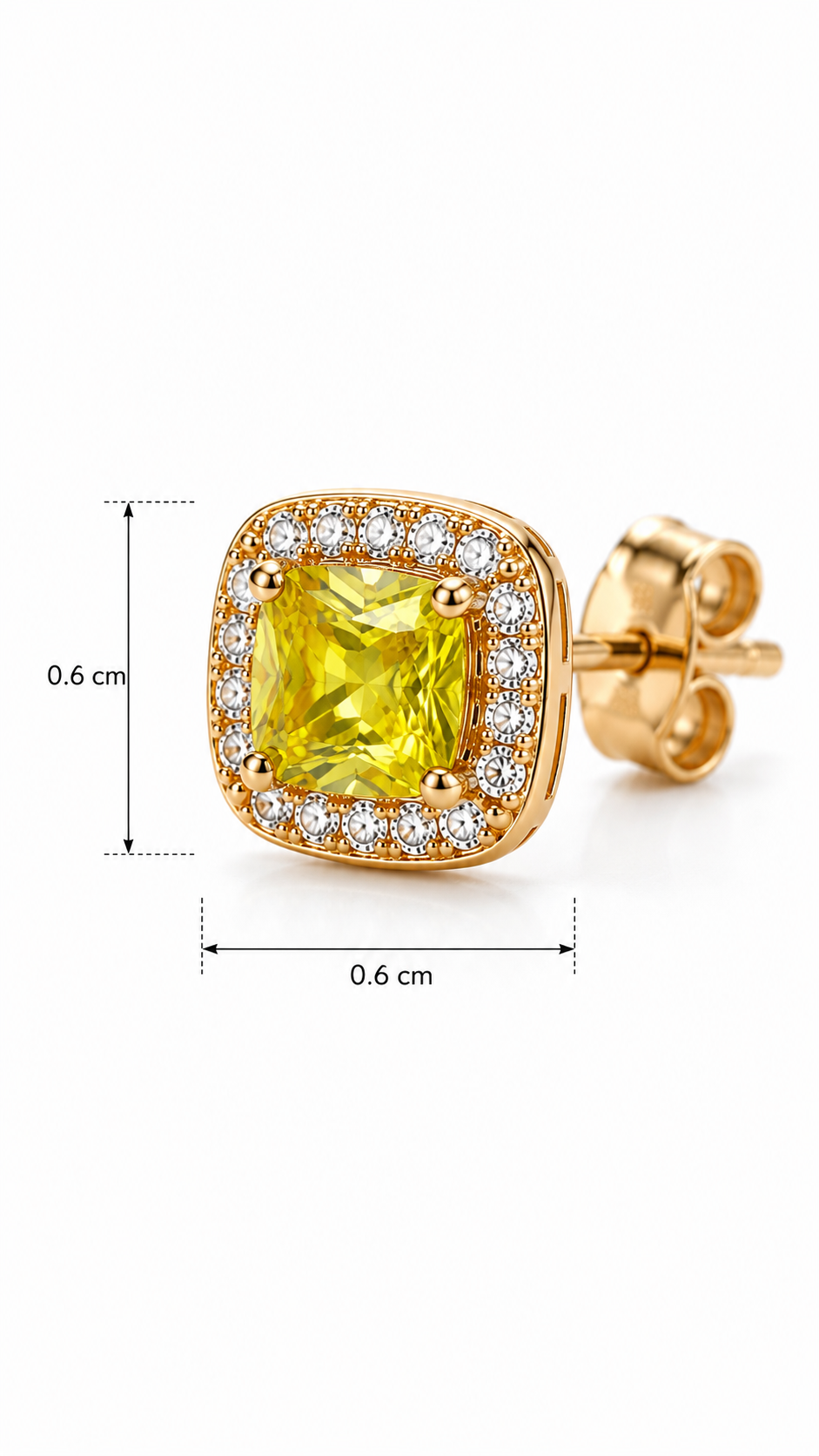 Citron Glow Studs | 925 Sterling Silver